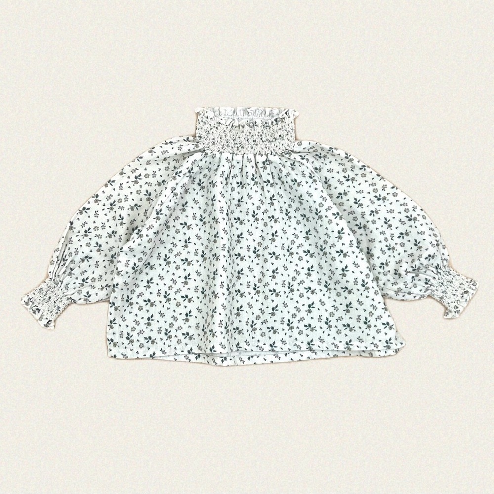 Liilu Smocked Blouse 6-12M